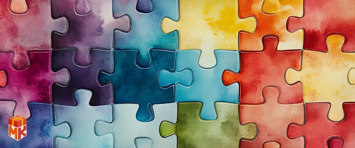 پازل بزرگ و رنگی