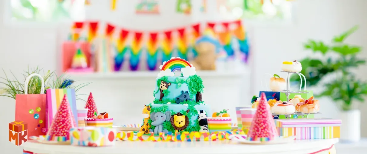 پک نوشیدنی با طراحی تم تولد