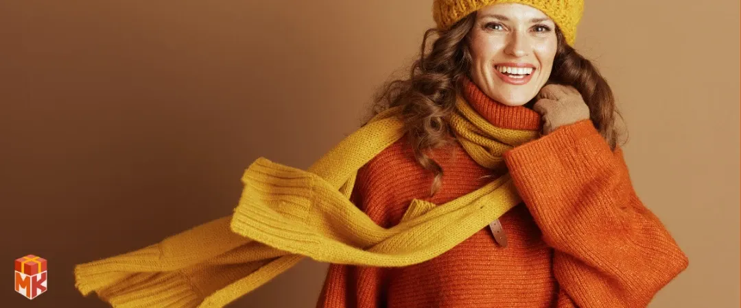 شال گردن و دستکش 