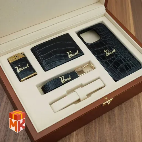 ست هدیه چرم مردانه سفارشی