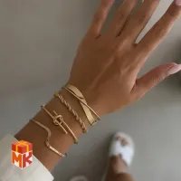 ست النگو و دستبند زنانه مدل Golden Knot & Cross محصول مرتبط