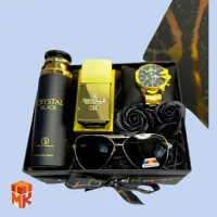 پک هدیه مردانه مدل black & gold 4
