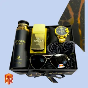 پک هدیه مردانه مدل black & gold 4