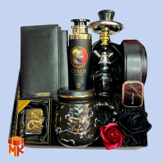 پک هدیه مردانه مدل black theme 10