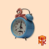 ساعت رومیزی زنگدار طرح فلامینگو